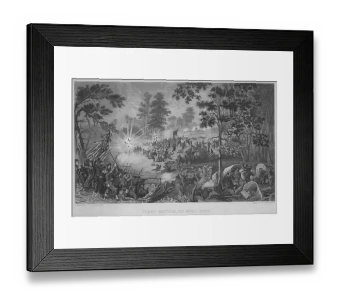 Framed Print : First Battle of Bull Run Framed Print : First Battle of Bull Run
