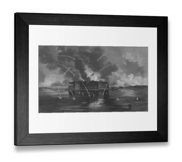 Framed Print : Fort Sumter