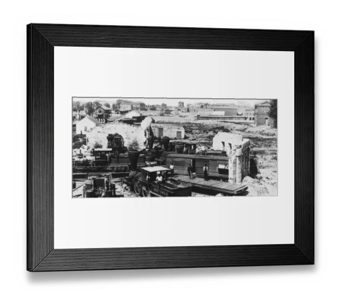 Framed Print : Confederate Engine House