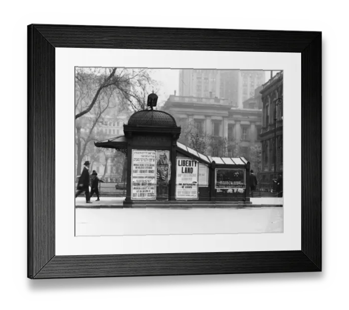 Framed Print : Wartime Subway Entrance Framed Print : Wartime Subway Entrance
