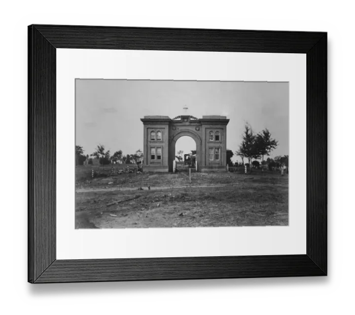 Framed Print : Gateway to the Cemetery