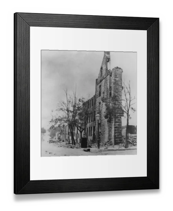 Framed Print : Destruction of Chambersburg Framed Print : Destruction of Chambersburg