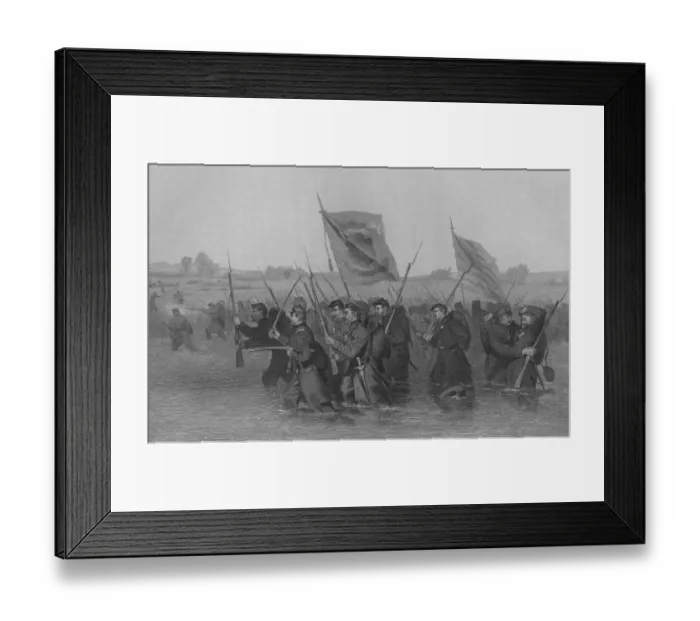 Framed Print : Attack at Kellys Ford Framed Print : Attack at Kellys Ford