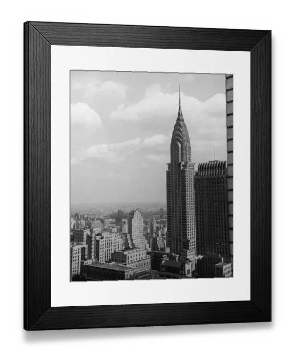 Framed Print : Chrysler Building From Southwest Framed Print : Chrysler Building From Southwest