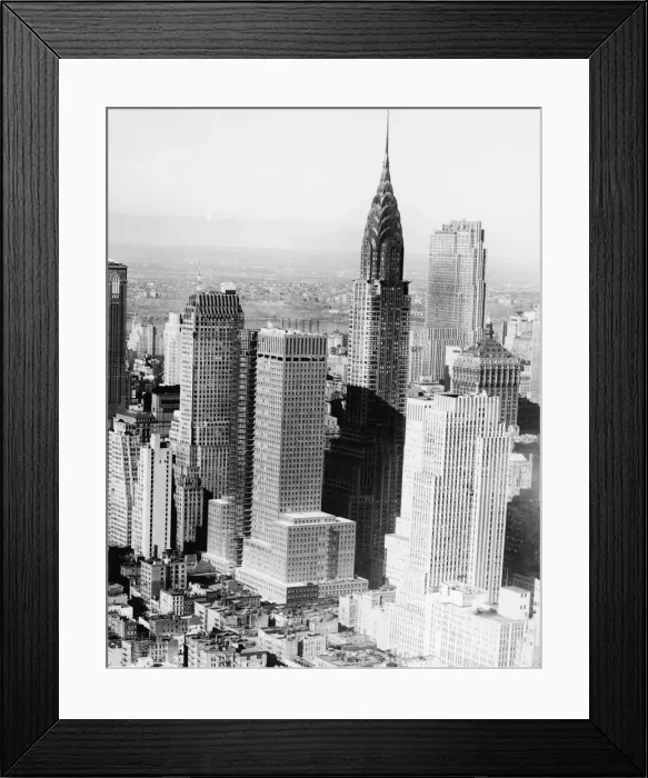 Framed Print : Aerial Of Midtown Skyscrapers Framed Print : Aerial Of Midtown Skyscrapers