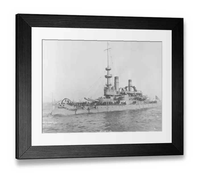 Framed Print : USS Oregon Framed Print : USS Oregon