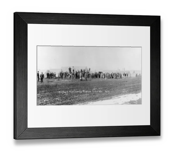 Framed Print : Strikers Tent Colony