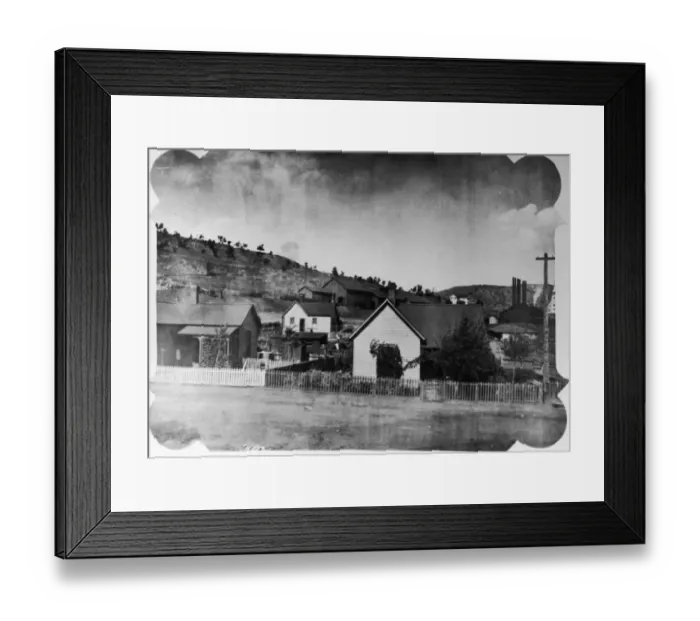Framed Print : Miners Houses Framed Print : Miners Houses