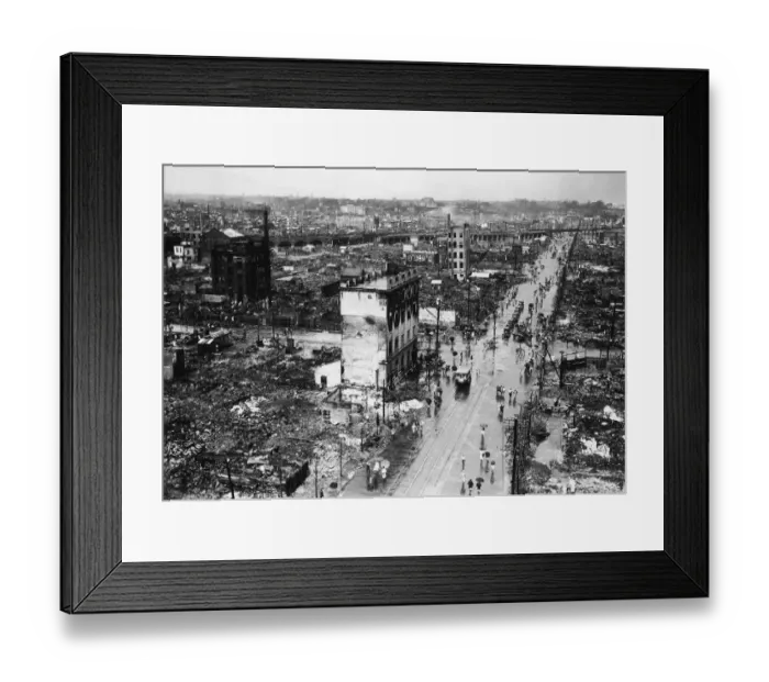 Framed Print : Kanto Damage Framed Print : Kanto Damage