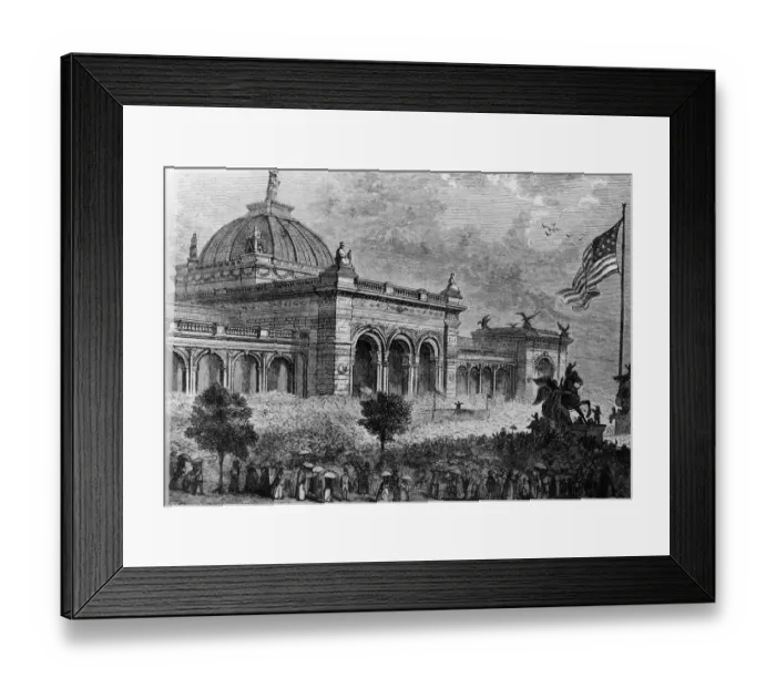 Framed Print : Illustration Of U. S. Centennial Exhibition Framed Print : Illustration Of U. S. Centennial Exhibition