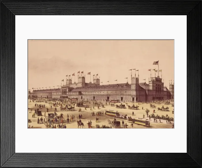 Framed Print : Lithograph Of Grand Centennial Exhibition Framed Print : Lithograph Of Grand Centennial Exhibition