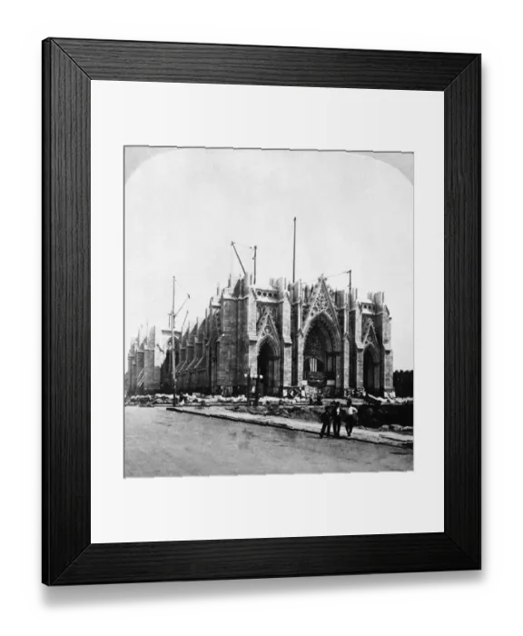 Framed Print : St. Patricks Cathedral Under Construction Framed Print : St. Patricks Cathedral Under Construction