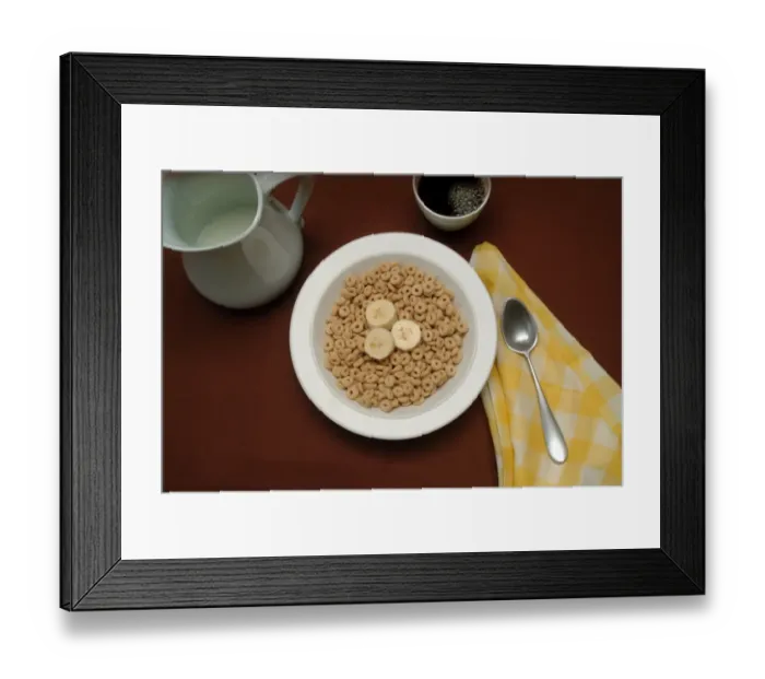 Framed Print : Coffee & Cereal Framed Print : Coffee & Cereal
