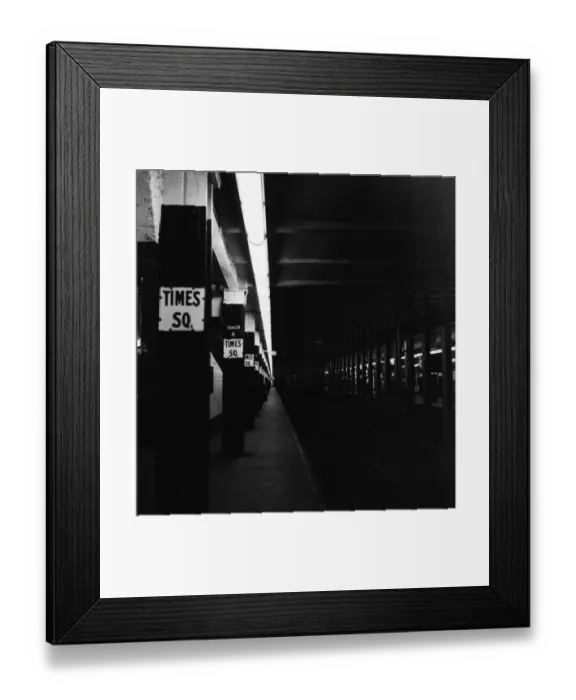 Framed Print : NYC Subway Platform Framed Print : NYC Subway Platform