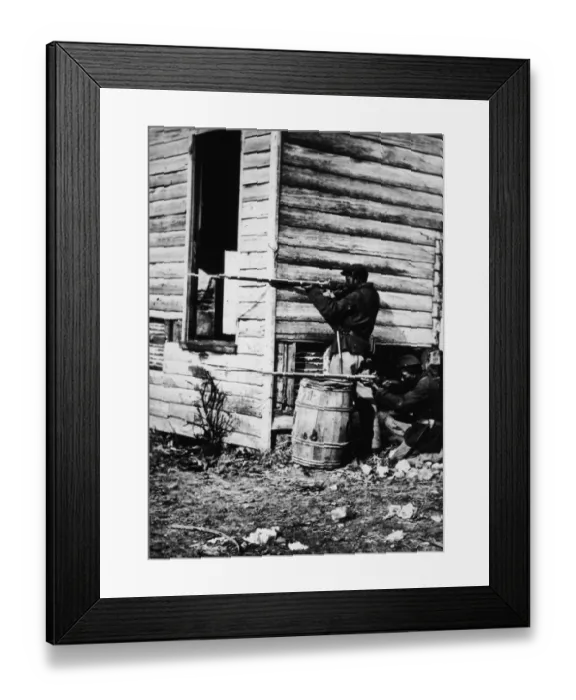 Framed Print : Black US Soldiers Pointing Rifles In Civil War Framed Print : Black US Soldiers Pointing Rifles In Civil War