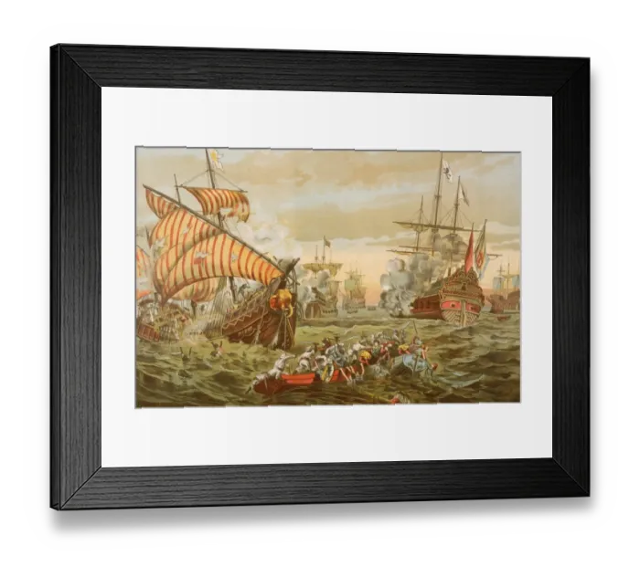 Framed Print : Vasco da Gama Causing Destruction Framed Print : Vasco da Gama Causing Destruction