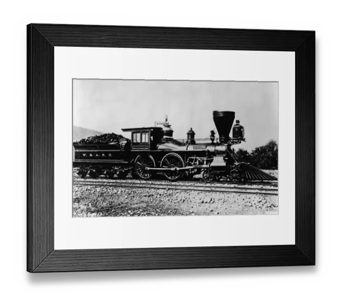 Framed Print : Western & Atlantic Railroad engine