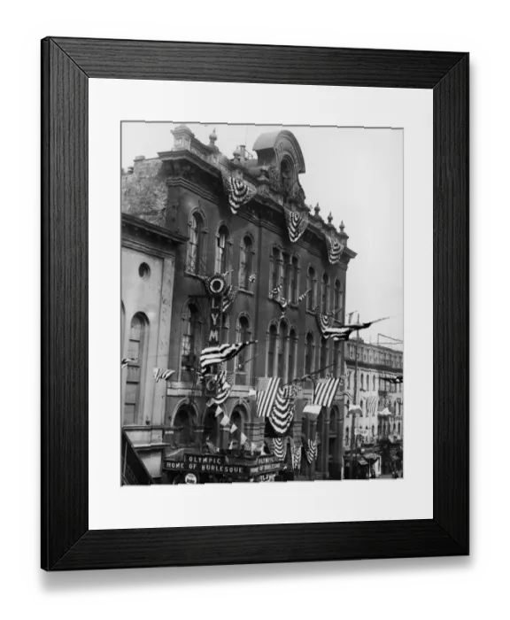 Framed Print : Tammany Hall And Burlesque Theater, NYC Framed Print : Tammany Hall And Burlesque Theater, NYC