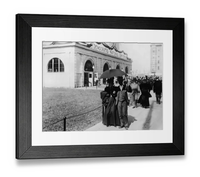 Framed Print : People Outside DNC At Tammany Hall, NYC Framed Print : People Outside DNC At Tammany Hall, NYC