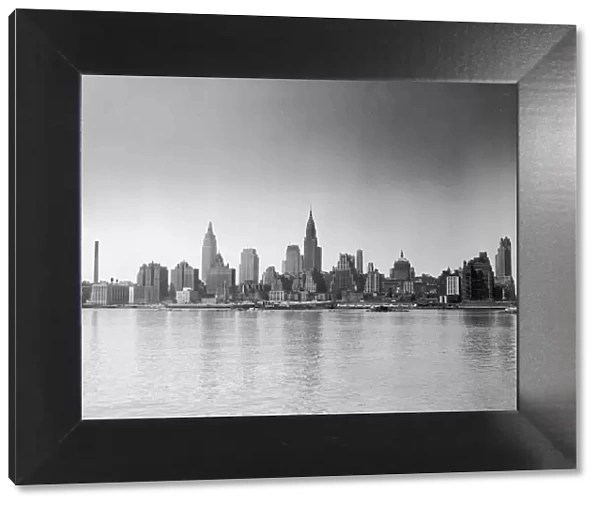 Midtown Manhattan Skyline From East River, 1940s