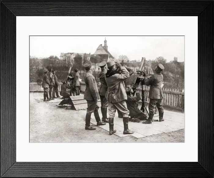 Framed Print : Anti Aircraft Fire Framed Print : Anti Aircraft Fire