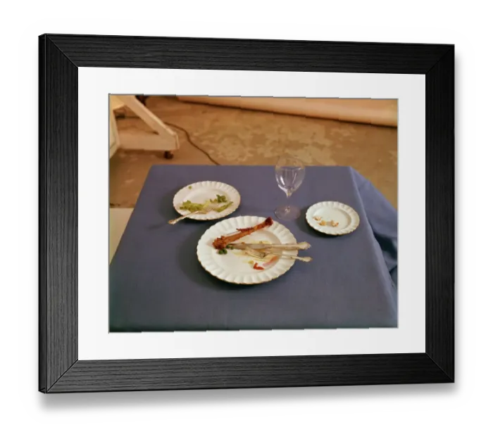 Framed Print : Remains Of A Meal For One Framed Print : Remains Of A Meal For One