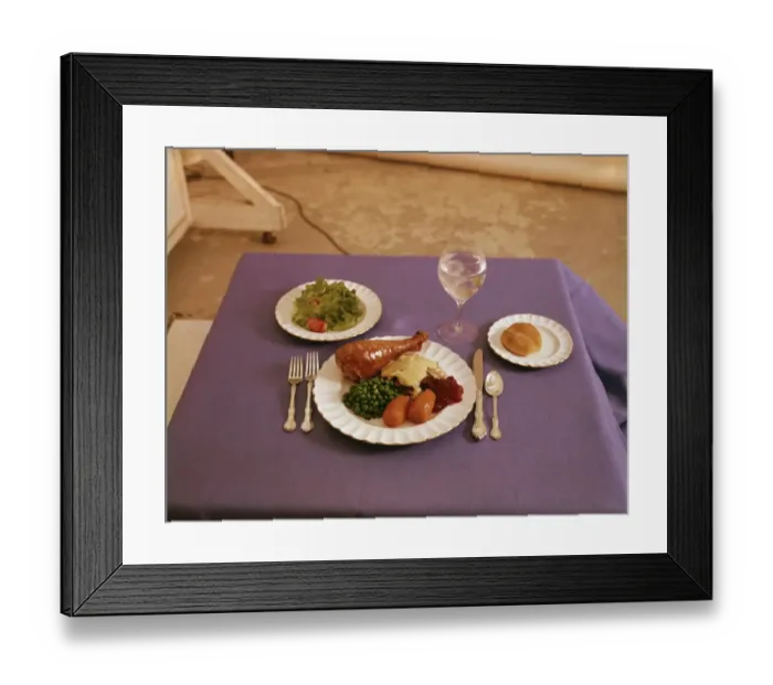 Framed Print : Table Set For One Framed Print : Table Set For One