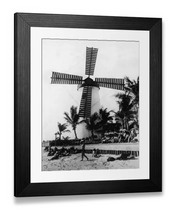 Framed Print : Roman Pools & Casino Windmill Framed Print : Roman Pools & Casino Windmill