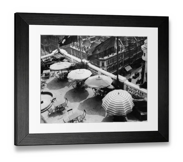 Framed Print : Rooftop Tea Lounge Framed Print : Rooftop Tea Lounge