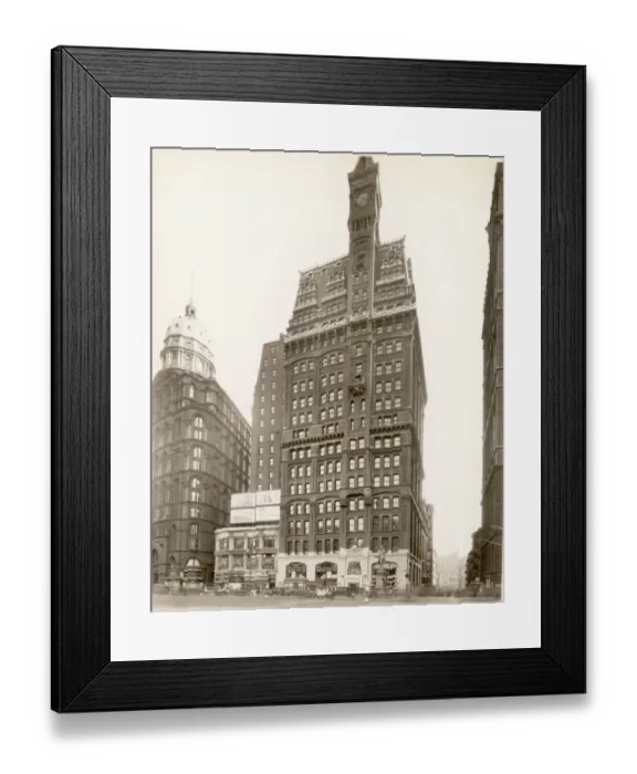 Framed Print : Buildings On Newspaper Row In New York Framed Print : Buildings On Newspaper Row In New York