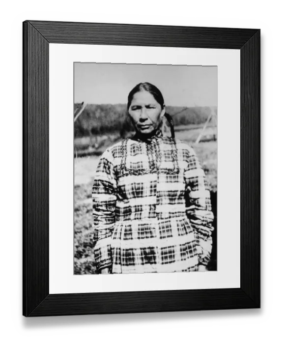 Framed Print : Charlotte Of Ojibway Indian Tribe Framed Print : Charlotte Of Ojibway Indian Tribe
