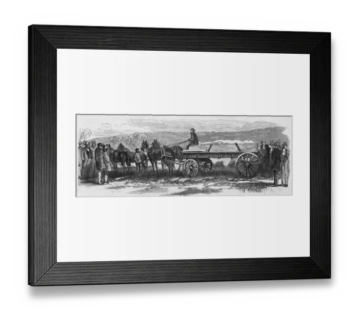 Framed Print : Moving The Cardiff Giant Framed Print : Moving The Cardiff Giant