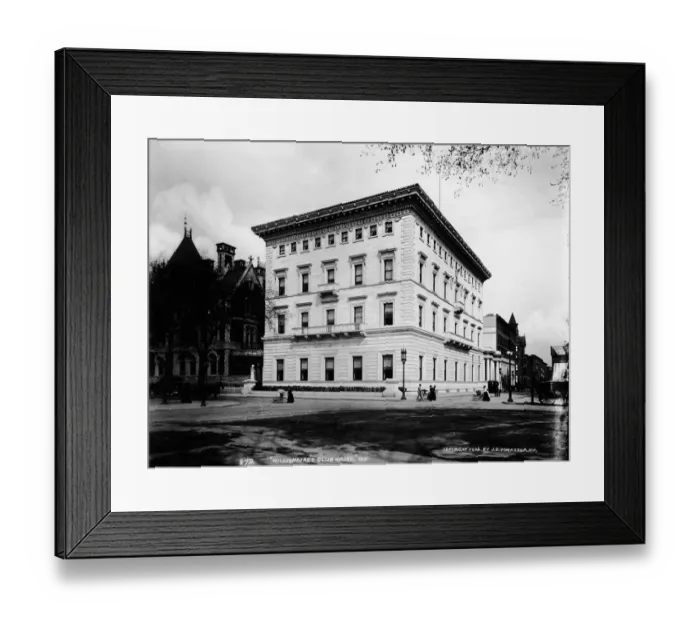 Framed Print : Millionaires Club House Building, NYC
