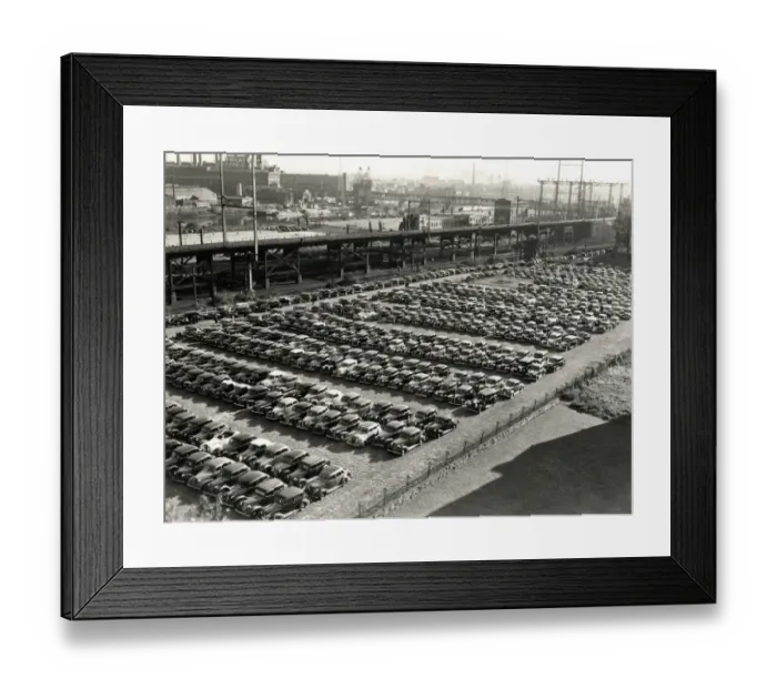 Framed Print : Parking lot