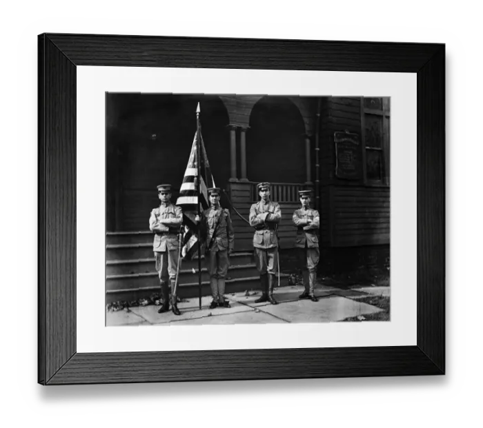 Framed Print : Four soldiers