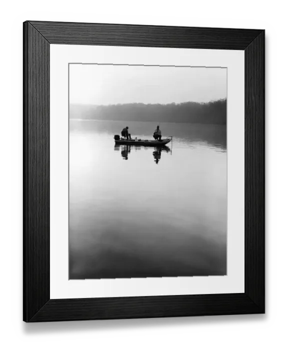 Framed Print : Fishing at dawn Framed Print : Fishing at dawn