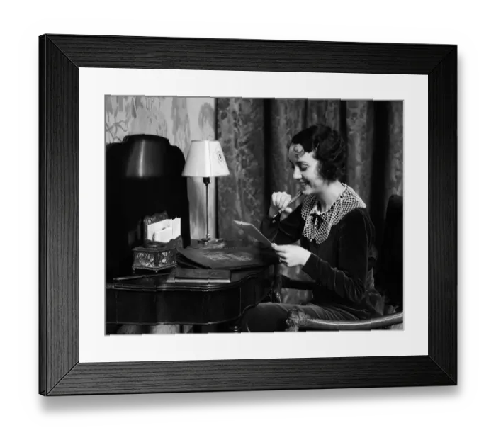 Framed Print : Woman writing letter Framed Print : Woman writing letter