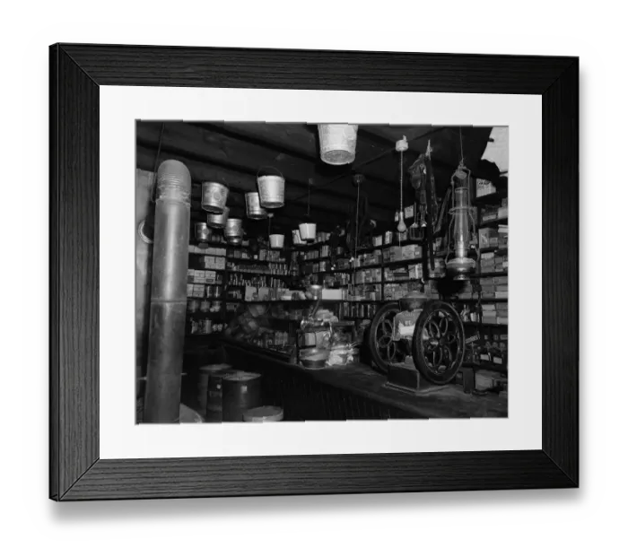 Framed Print : Country general store interior Framed Print : Country general store interior