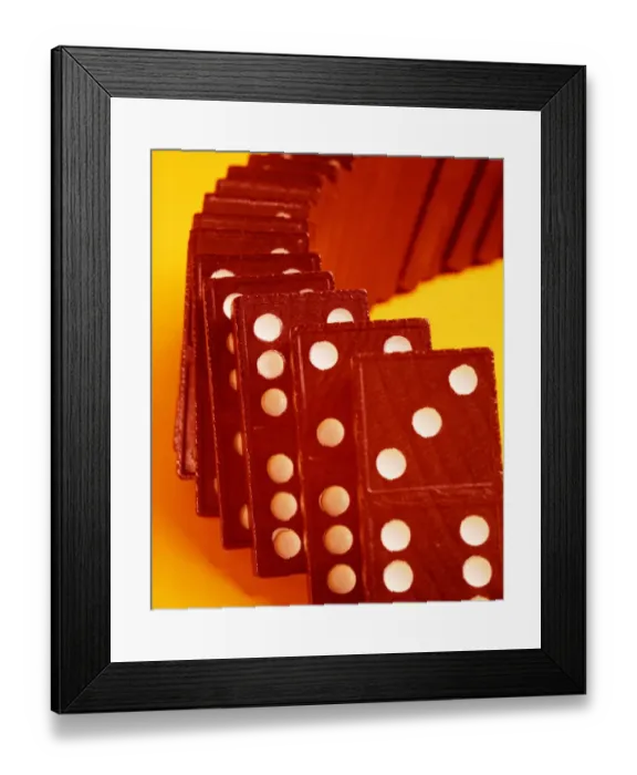 Framed Print : Domino tiles Framed Print : Domino tiles