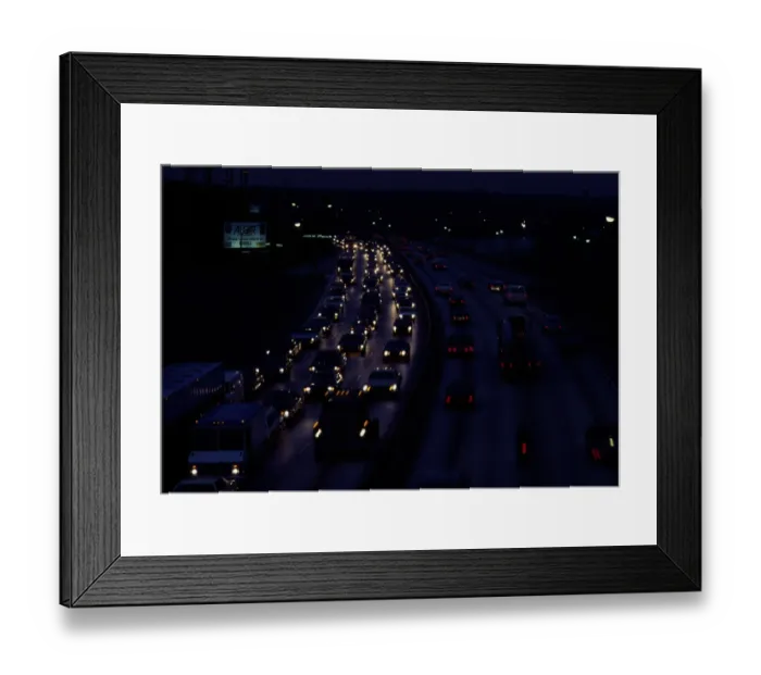 Framed Print : Busy highway at night Framed Print : Busy highway at night
