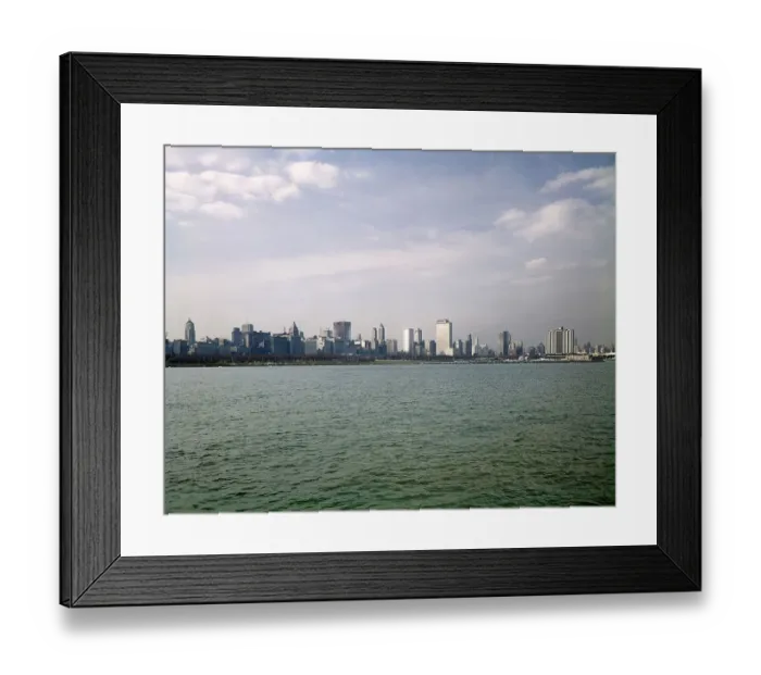 Framed Print : Chicago Illinois Skyline From Lake Michigan Framed Print : Chicago Illinois Skyline From Lake Michigan