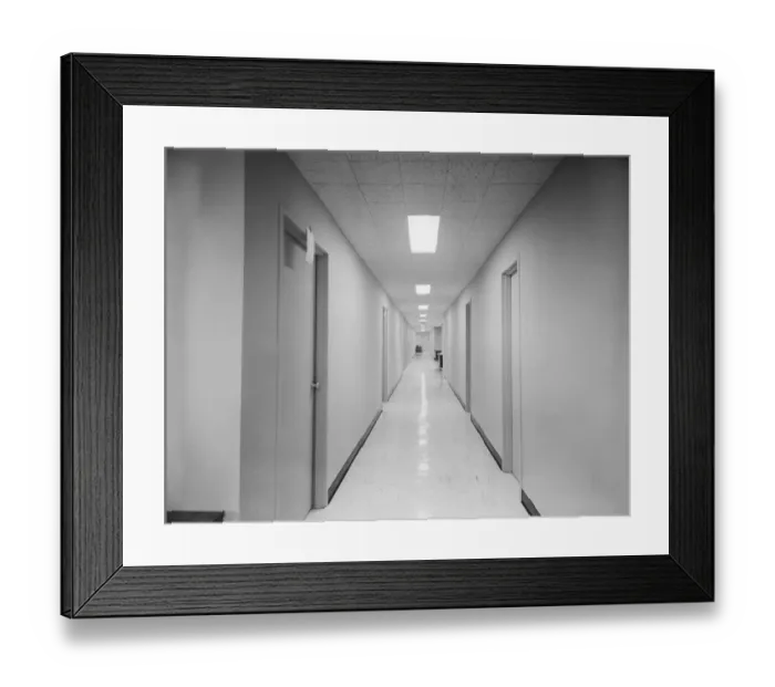Framed Print : Empty corridor Framed Print : Empty corridor