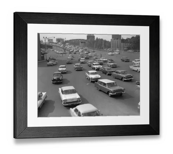 Framed Print : Cars Coming Off Exit Ramp Framed Print : Cars Coming Off Exit Ramp