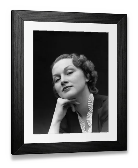 Framed Print : Young Brunette Woman Framed Print : Young Brunette Woman