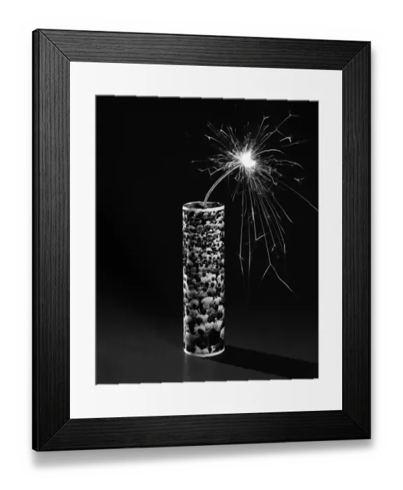Framed Print : Crowd and firecracker Framed Print : Crowd and firecracker