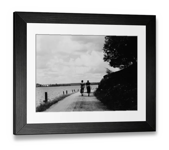 Framed Print : Two women walking Framed Print : Two women walking