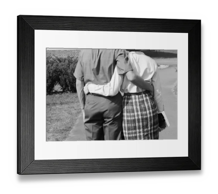 Framed Print : College couple Framed Print : College couple