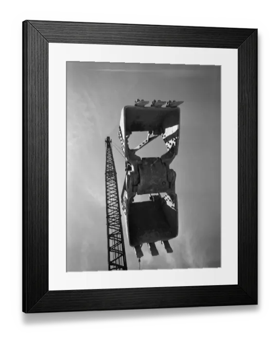 Framed Print : Power shovel