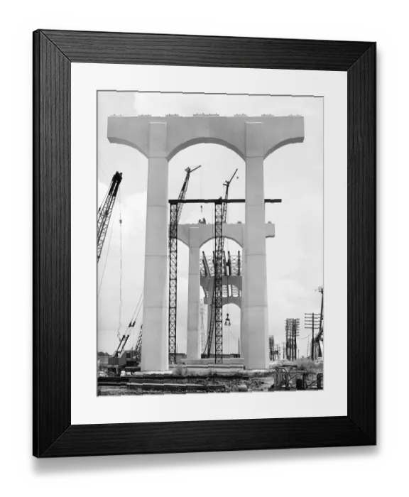 Framed Print : Highway construction Framed Print : Highway construction