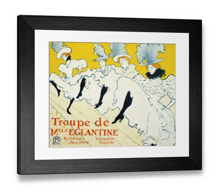 Framed Print : Mademoiselle Eglantines Company